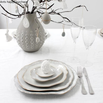 Vajilla de Cerámica Irregular Artesanal (6 piezas)