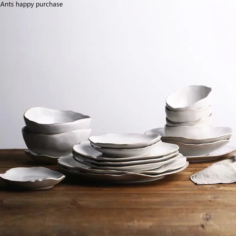 Vajilla de Cerámica Irregular Artesanal (6 piezas)