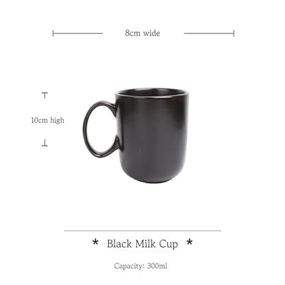 Vajilla Minimalista Cerámica Negro Mate